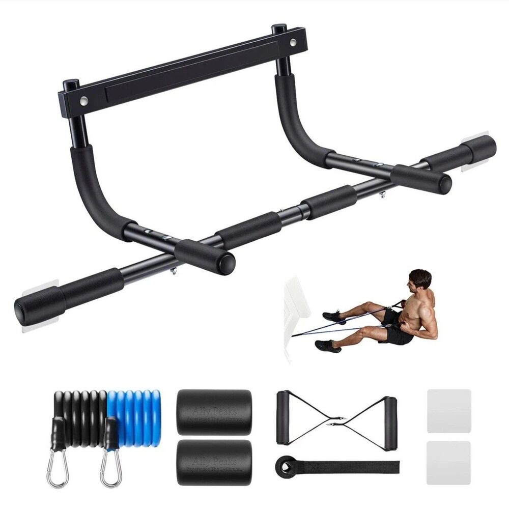 Ally Peaks Pull Up Bar for Doorway | Thickened Steel Max Limit 440 lbs Upper ...
